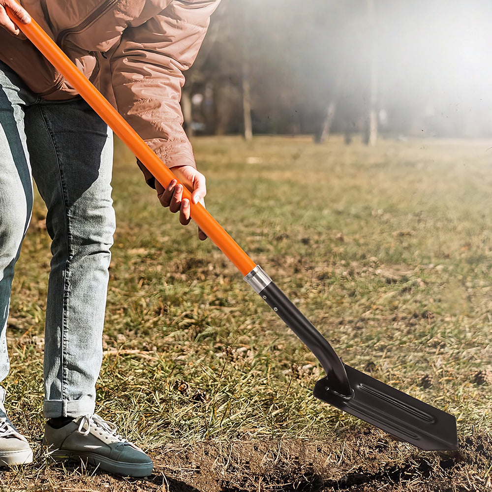 4-Inch Trenching Shovel with Fiberglass Handle, 56" Heavy-Duty Digging Tool