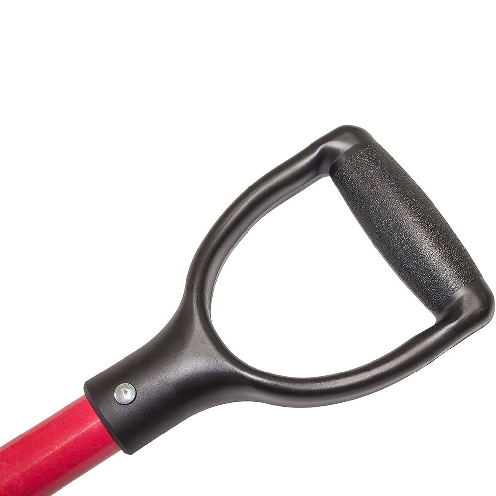 12-Gauge Steel Drain Spade with Fiberglass D-Grip Handle, 14" Blade