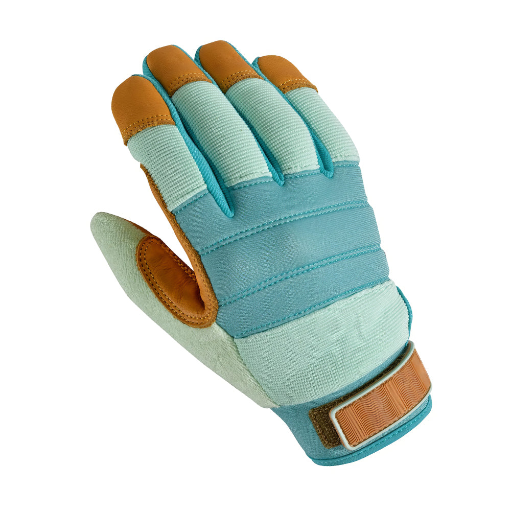 Women HydraHyde Leather Hybrid Gloves Durable Water Resistant Adjustable