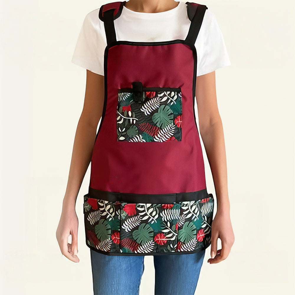 Women’s Waterproof Garden & Artist Apron with Pockets, Stylish Gift